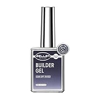 Vista 1 de Gellen Gel constructor de uñas de grado de salón, 5 en 1, sin hema, gel constructor transparente para fortalecedor de ápice de uñas, 0.7 onzas