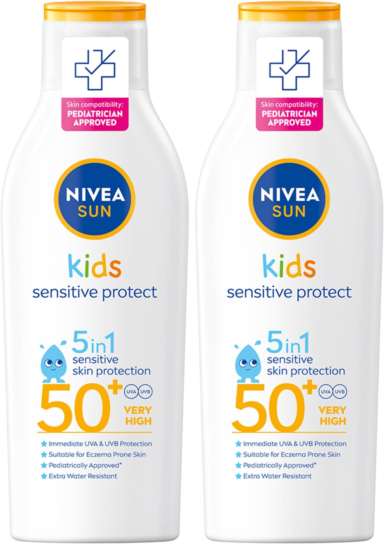 Nivea Sun Kids Lotion 50+ Very High 200ml (Packung mit 2)