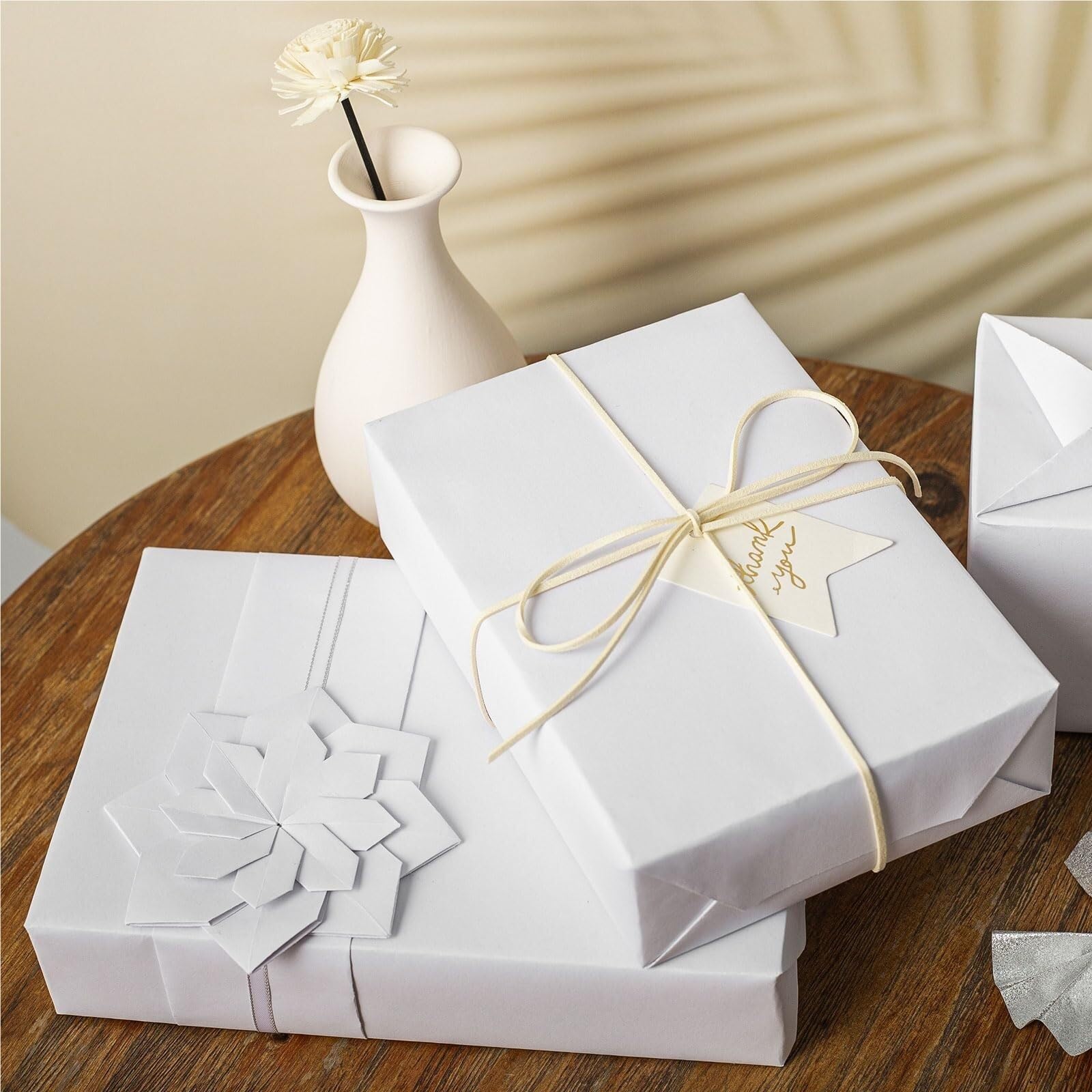 Carta da imballaggio Presente carta per Carta Alimentare | Carta da regalo for confezioni regalo artigianali, pittura, decorazioni artistiche(38cmx3.0m White)