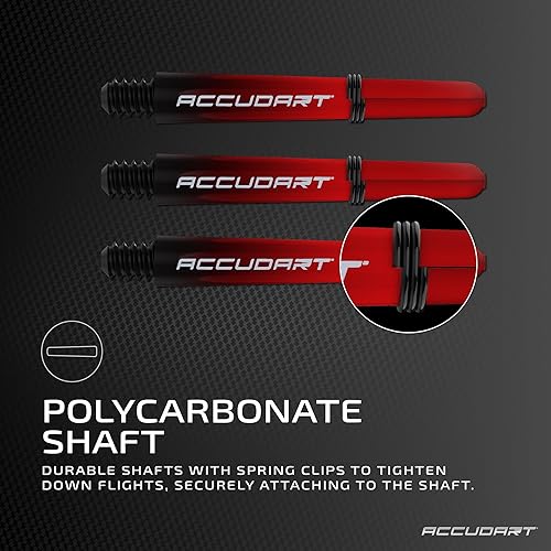 Miniatura 3 de Accudart Juego de dardos de punta suave 3.0 - Barril de acero con acabado de bronce - Agarre híbrido - Ejes de policarbonato - Vuelos de forma