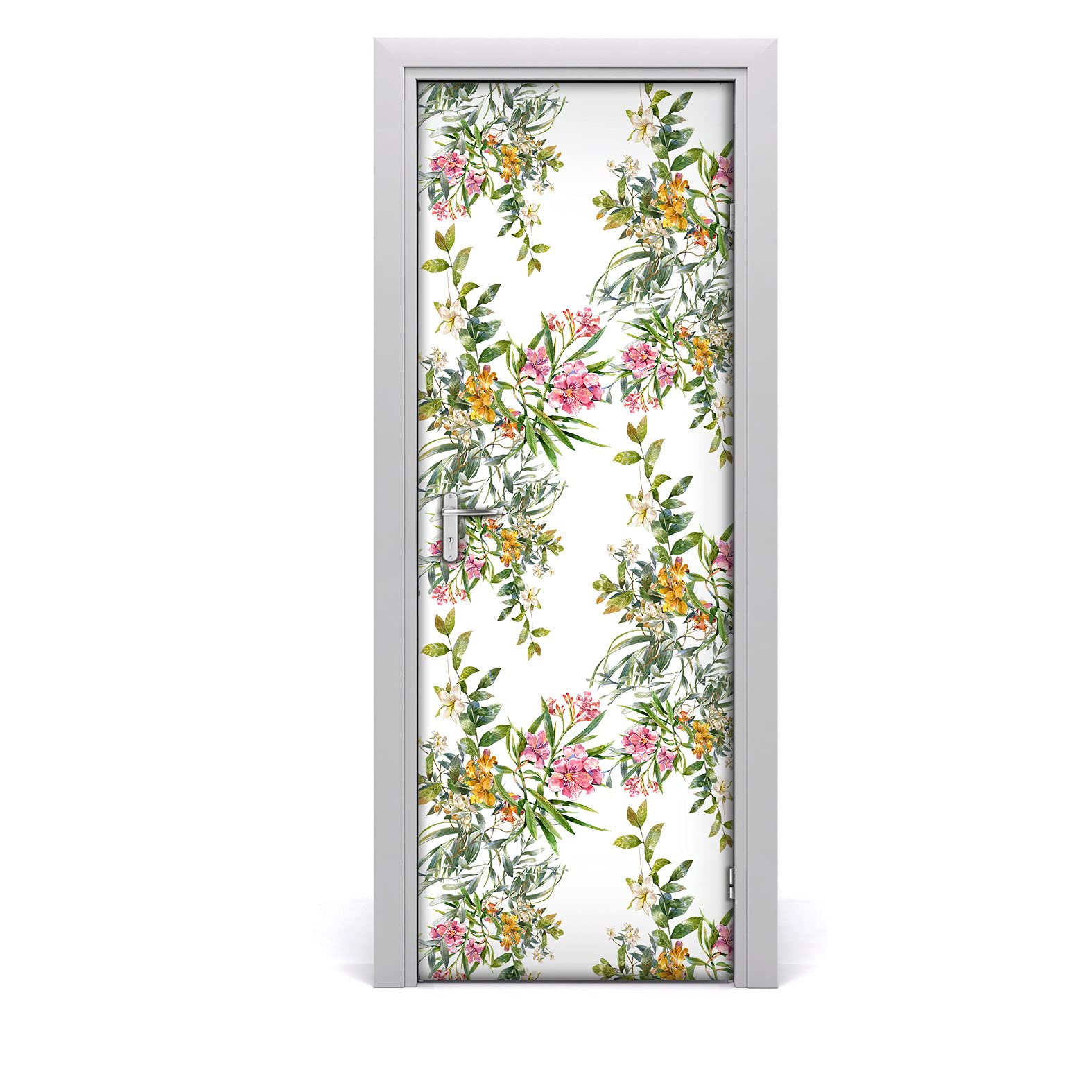 Autocollant de porte décoration haut de gamme Magic-Stick fleurs