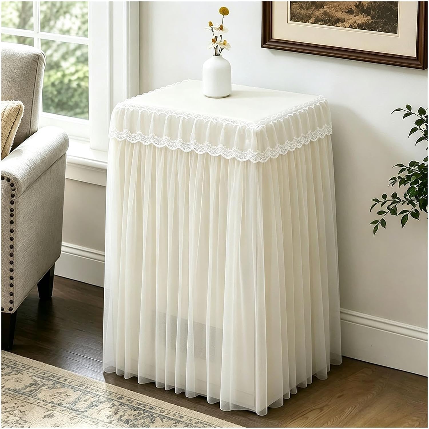 Safe Cover for Home, Elegant Lace Safe Box Privacy Cover
