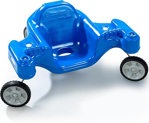 Simplay3 Galaxy Glider - Juguete de montar para niños pequeños y niños de 1-12 a 5 años, juguete sensorial giratorio de 360 grados para niños, azul