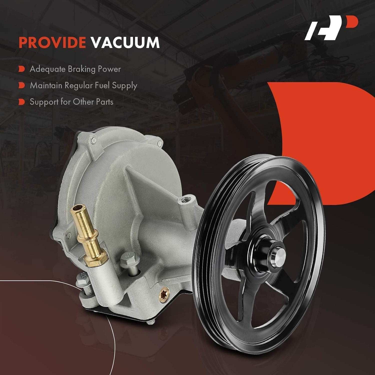 A-Premium Vacuum Pump Compatible with Chevrolet Silverado 1500/1500 LD, Tahoe, Suburban & GMC Sierra 1500/1500 Limited, Yukon, Yukon XL & Cadillac Escalade, Escalade ESV, 2014-2020, 4.3L 5.3L 6.2L