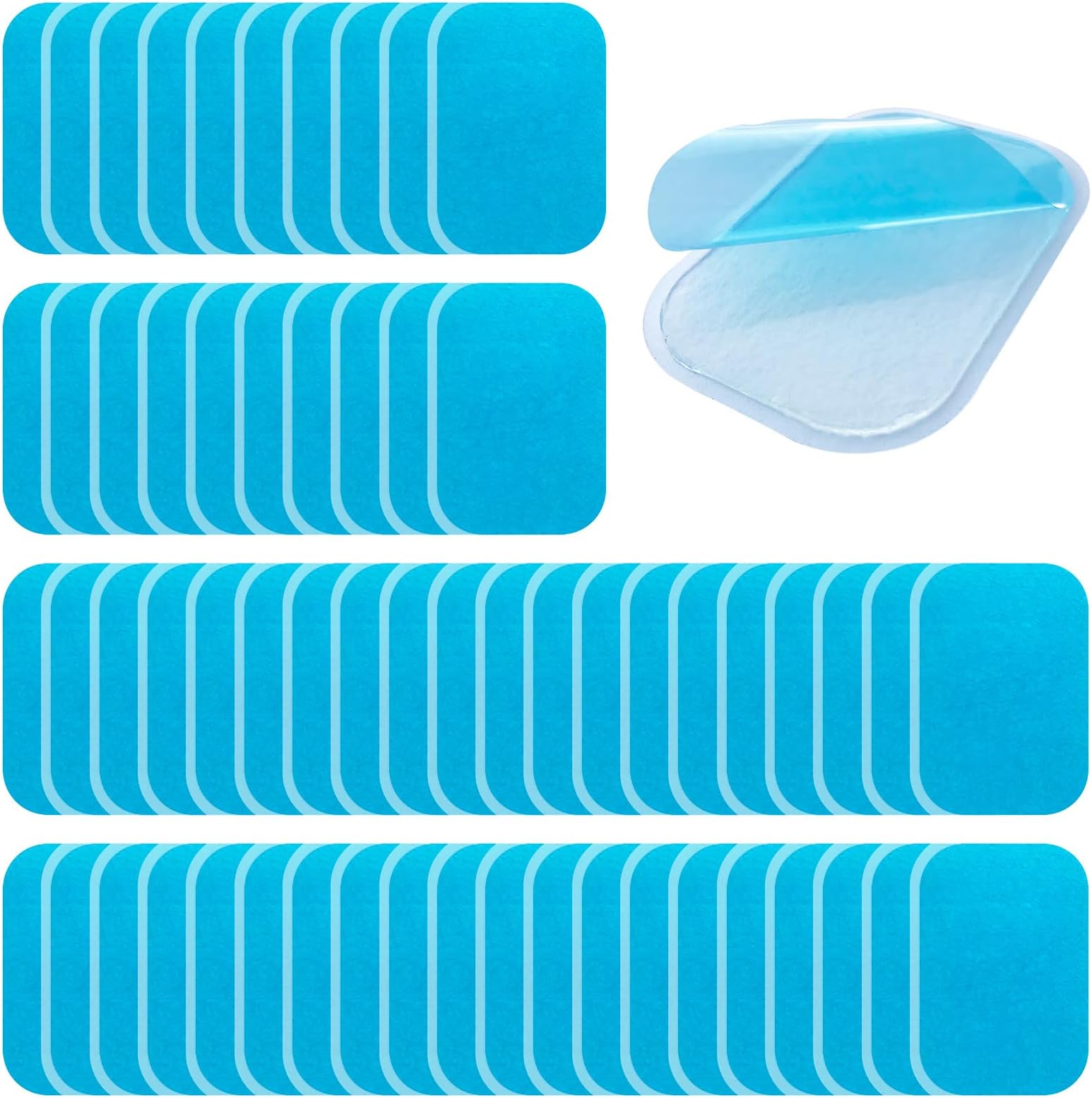 TsLinc 40 Pcs Abs Trainer Replacement Gel Pads, Ab Stimulators Sticky Pads,Replacement Muscle Toner Pads Abdominal Muscle Toner Gel Pads for Abs Toner