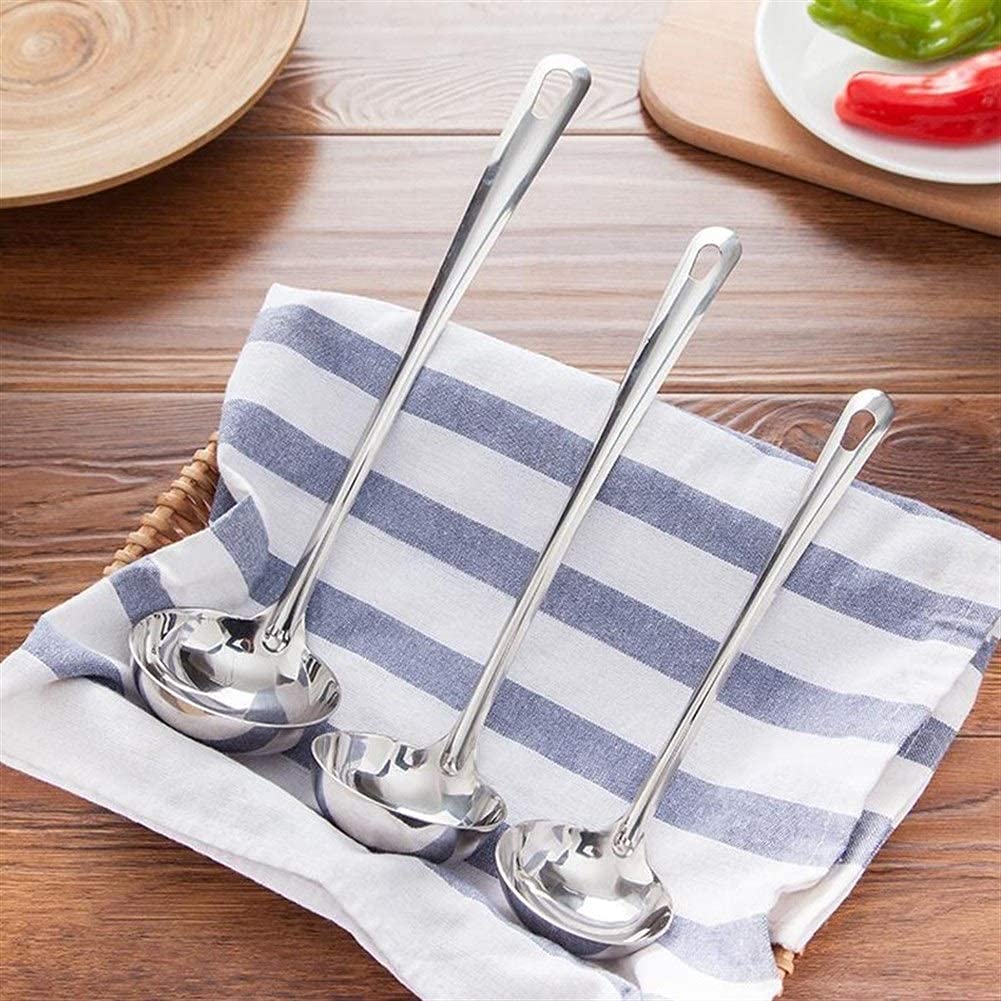 Mestoli Da Cucina In Acciaio Inossidabile Di Alta Qualità, Mestolo Per Sugo Con Manici Lunghi A Gancio Mestoli Per Zuppa In Metallo Resistente Cucch 94223035