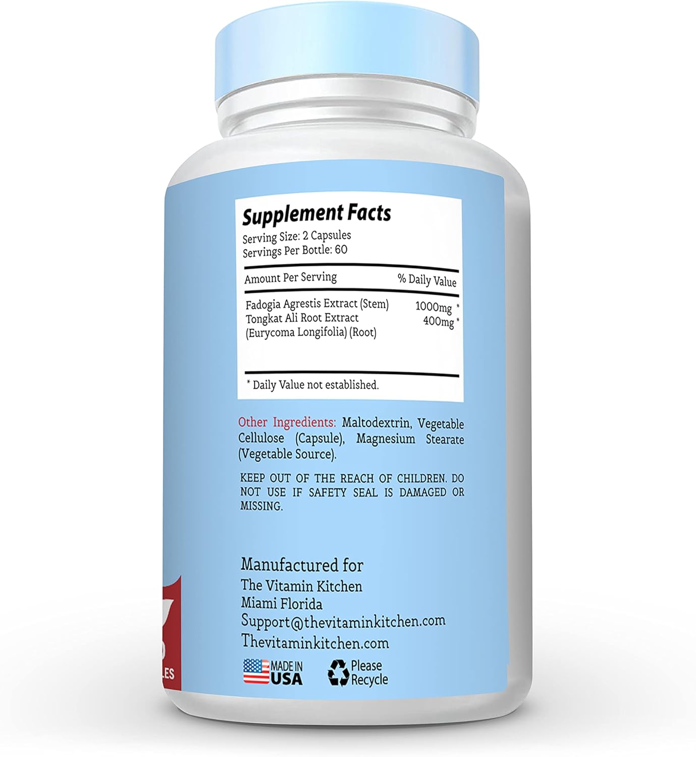 Buy Fadogia Agrestis 1000mg & Tongkat Ali 400mg Performance Blend