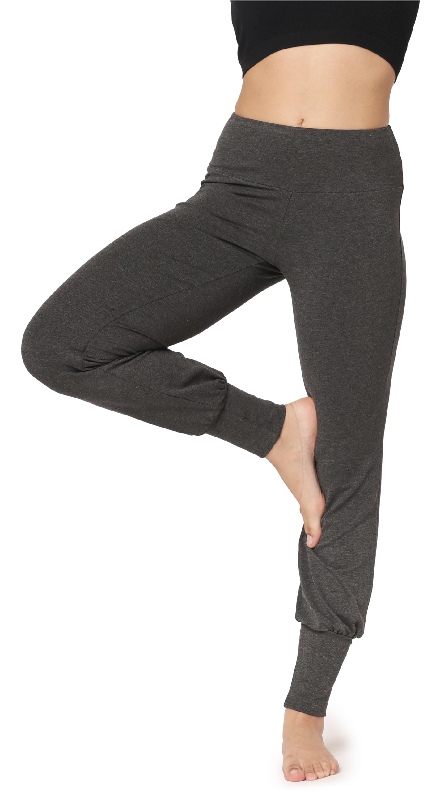 Bellivalini Yoga Hose Damen Lang Haremshose Bequeme Sommerhose Damen Leicht Freizeithose Trainingshose BLV50-278