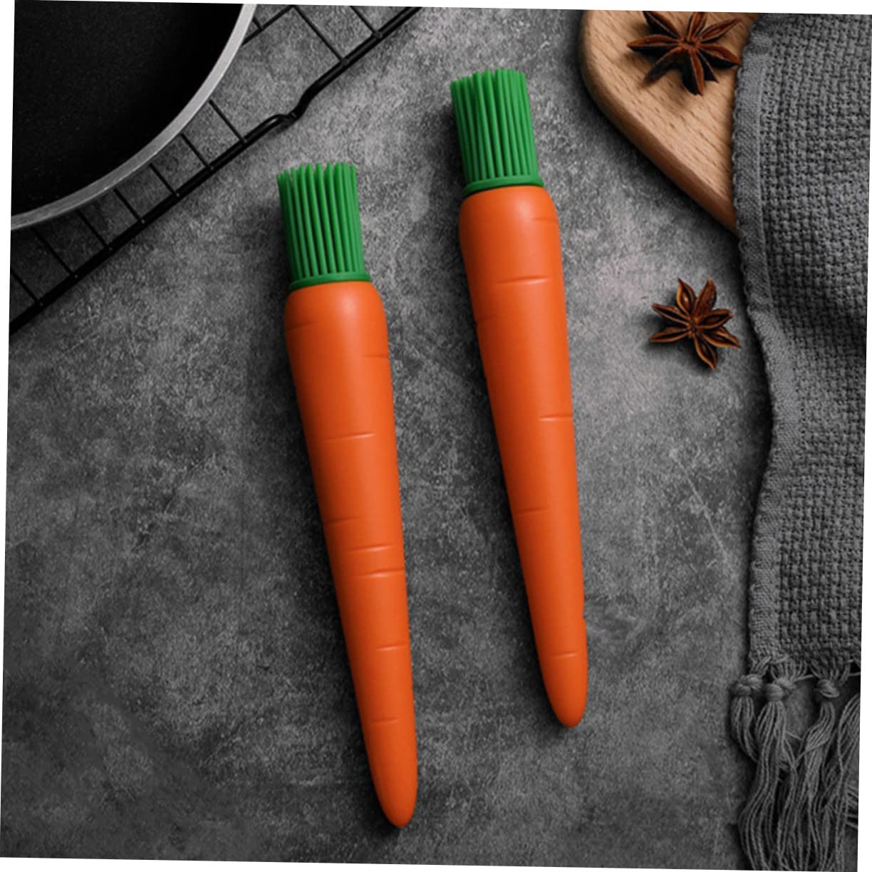 OFFSCH Carrot Pastry Brush Bbq Brush for Sauce Multi-purpose for Wok Grilling