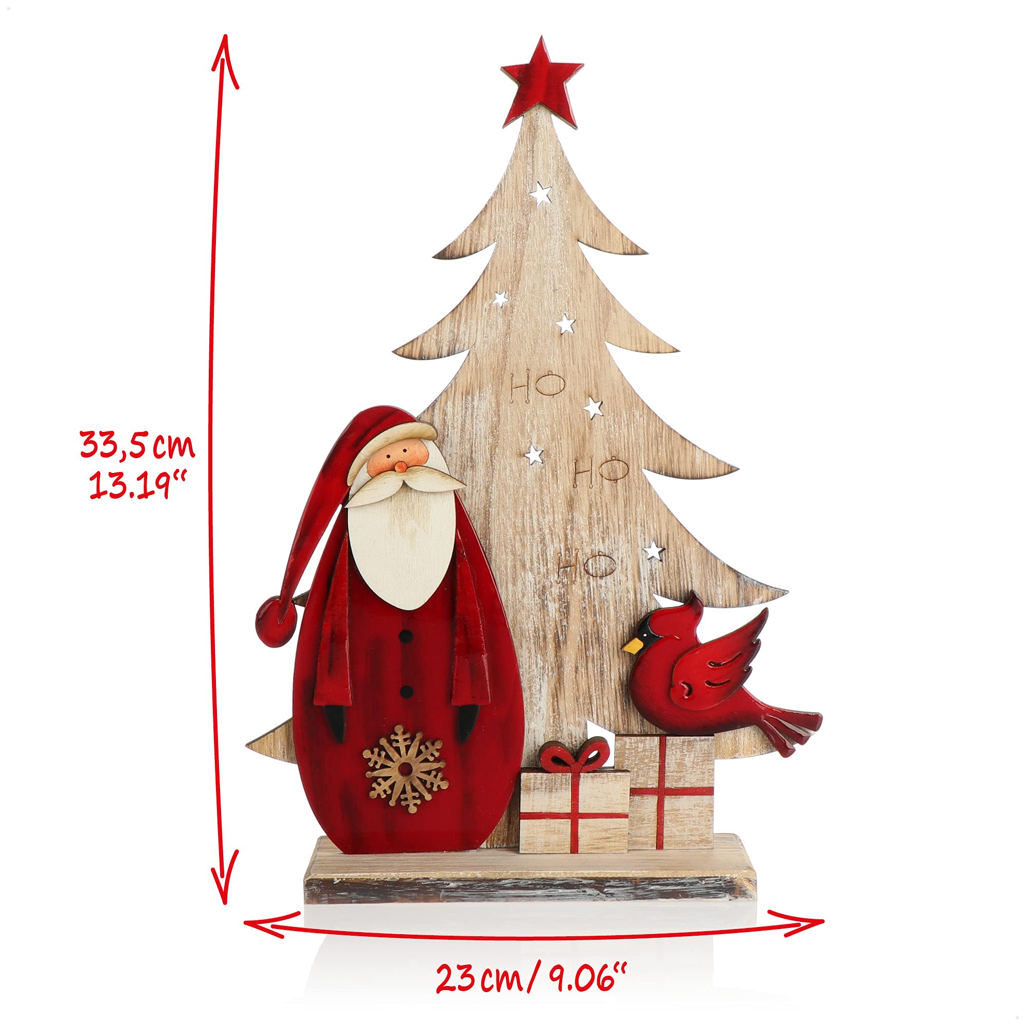 Set Di 6 Decorazioni Natalizie A Tema Scheletro Per Vassoio A Più Livelli - Legno, Con Babbo Natale Scheletro E Albero Nero