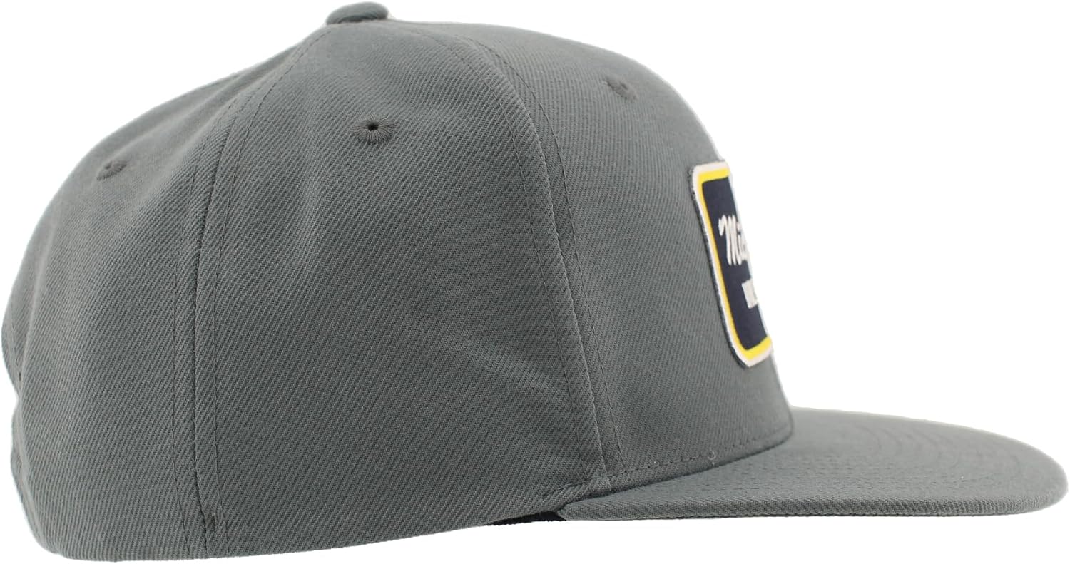 Michigan Wolverines NCAA Officially Licensed Hat Flat Snapback Z11 Brick Gray - Image 7