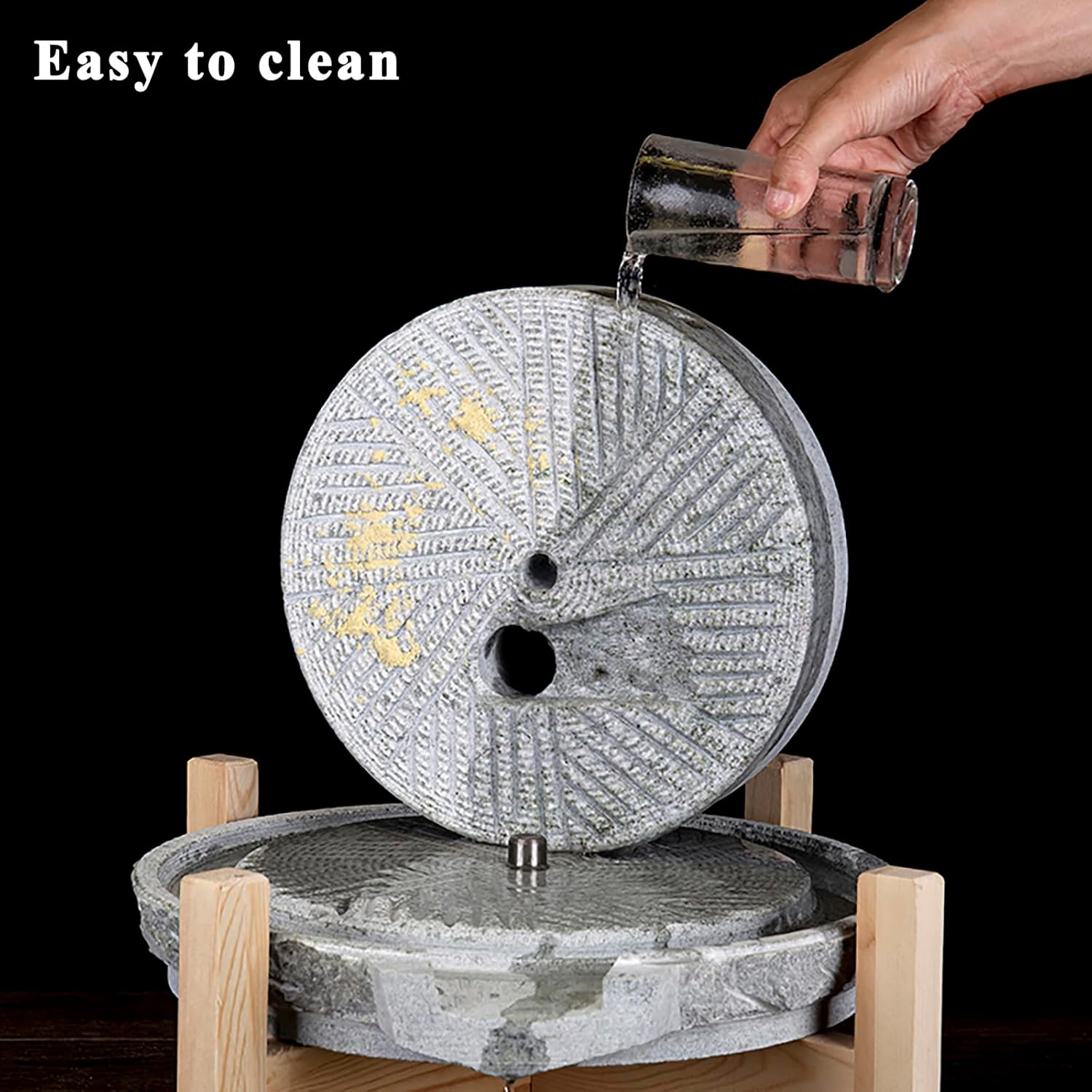 Manual Grain Mill - Wet & Dry Cereal and Coffee Bean Grinder, Food Mill for Home Use, Ideal for Grains, Beans, Barley, and Spices - 7.9 x 11.8 inches