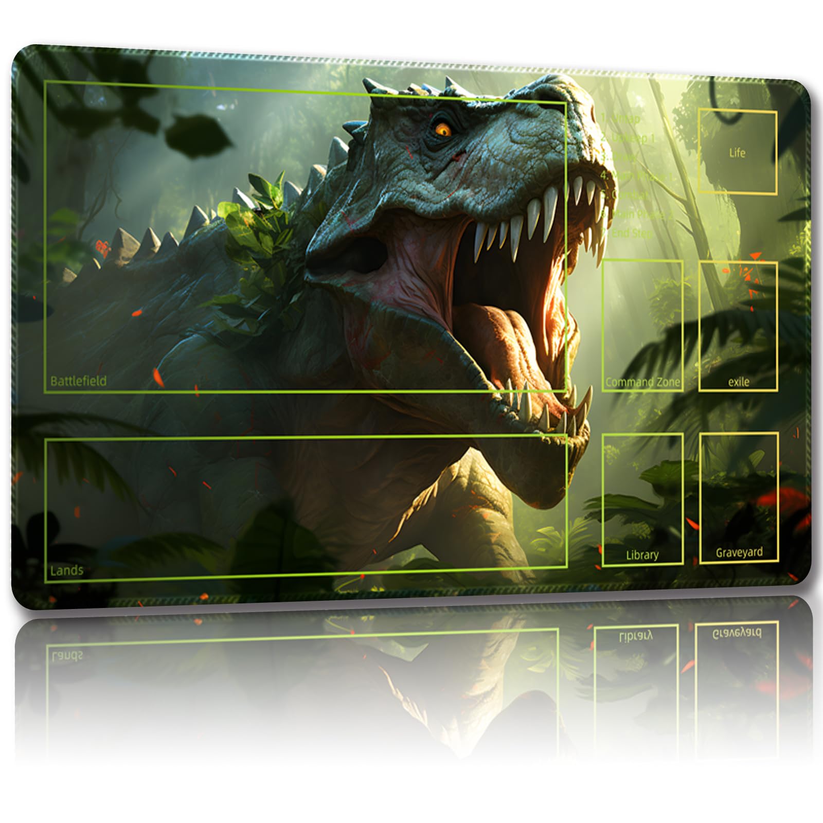 Tapis De Jeu Malqiqi 61x35,6 Cm – Pour MTG Et JCC – Avec Sac De Rangement – Sky Combat Auxiliaire