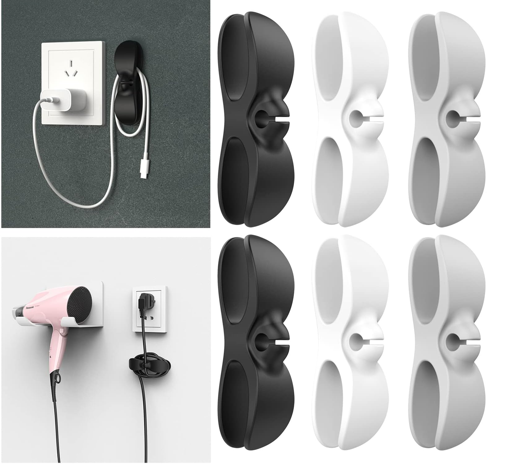 Duomama6PCS Kitchen Cord Organizers: Cord Keeper for Appliances - Air Fryer, Coffee Maker, Blender, Pressure Cooker, and More