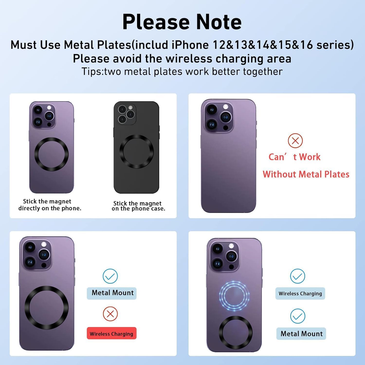 Car Phone Holder fit for Audi A4 S4 A5 S5 RS4 RS5 2025-2017,360 ° Rotation Adjustable Custom fit Magnetic Phone Holder Compatible for All Phones.