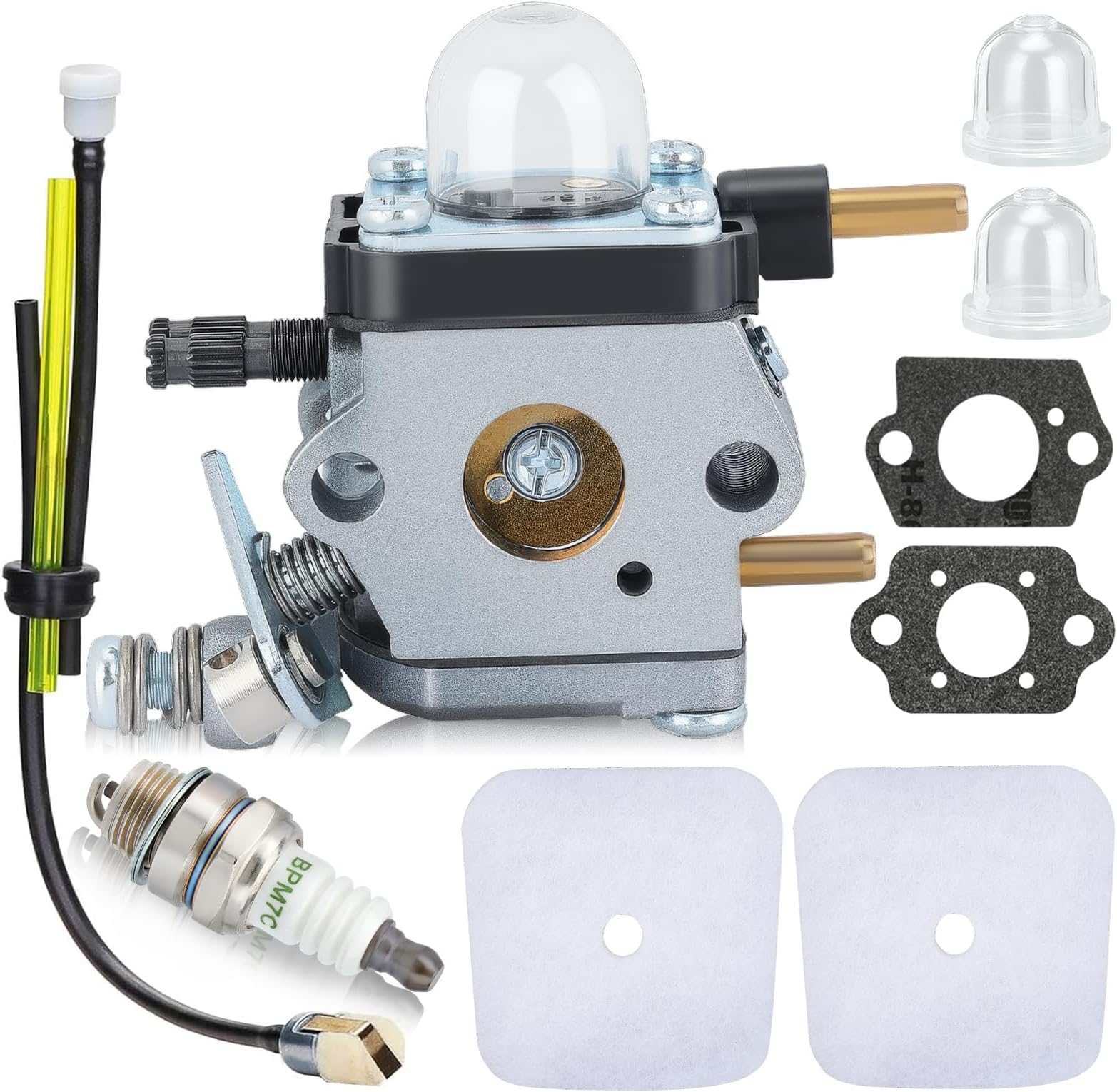 C1U-K54A Carburetor for Mantis Tiller 7225 7222M 7222 7222E 7230 7920 2-Cycle Cultivator Echo HC1500 HC-1500 TC-210 TC210 Tiller