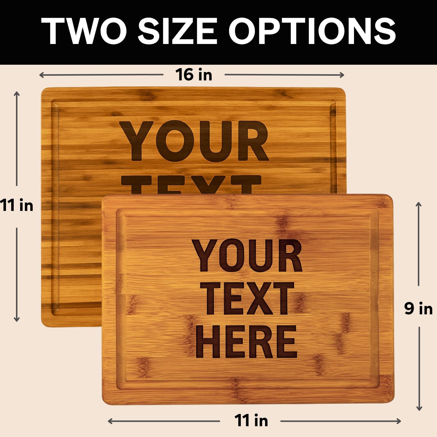 Gifts Inscribed Personalized Bamboo Cutting Board – Custom Charcuterie Board with Engraved Text, Unique Anniversary or Wedding Gift for Couples, Housewarming Present