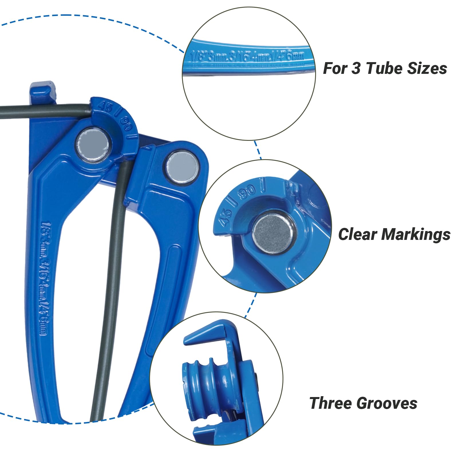 Kit di attrezzi per tubi freno con 5 metri di tubo freno Ø 4,75 mm, taglierina per tubi, pinza per piegare tubi, attrezzo per svasatura, adatto per la sostituzione di tubi freno o idraulici