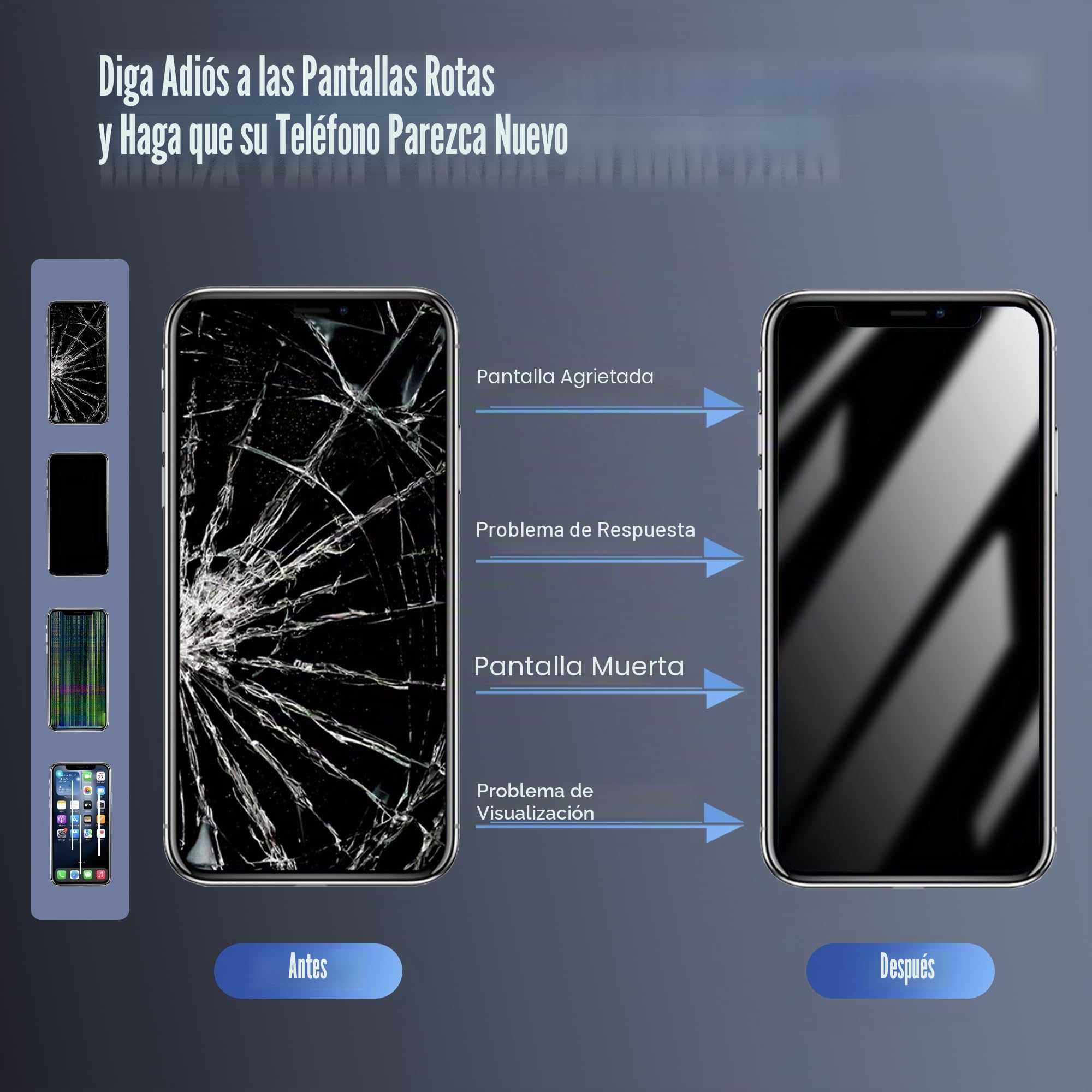 para iPhone 13 Pro MAX Sustitución de la Pantalla LCD 6,7 Pulgadas Conjunto digitalizador de Pantalla Pantalla táctil,con Herramienta de reparación del Conjunto del Bastidor