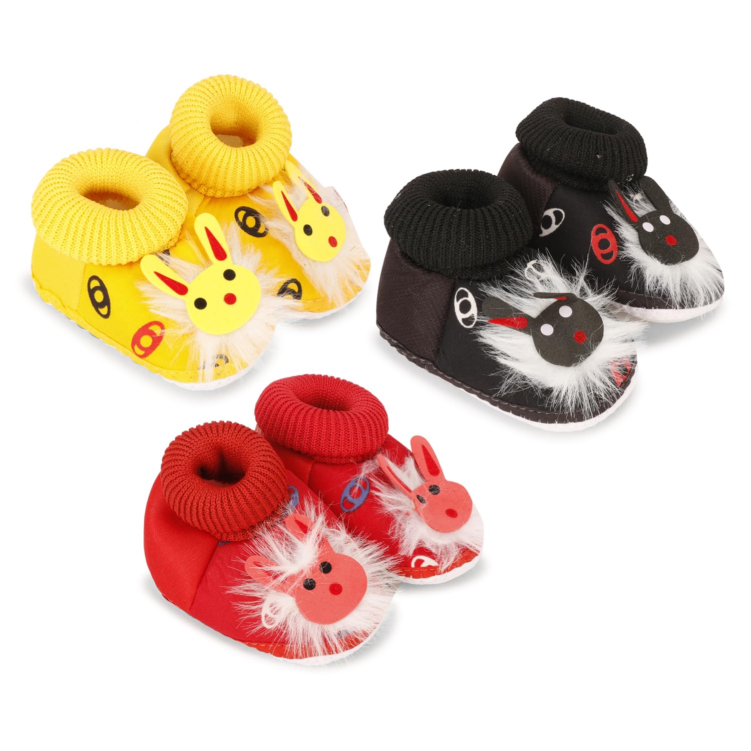 Dhairya Collection Presents New Born Baby Bootie Shoes For Baby Boy And Baby Girl With Cartoon Face (Numeric_0),Multi (B0BRXNYVZW) Amazon Price History, Amazon Price Tracker