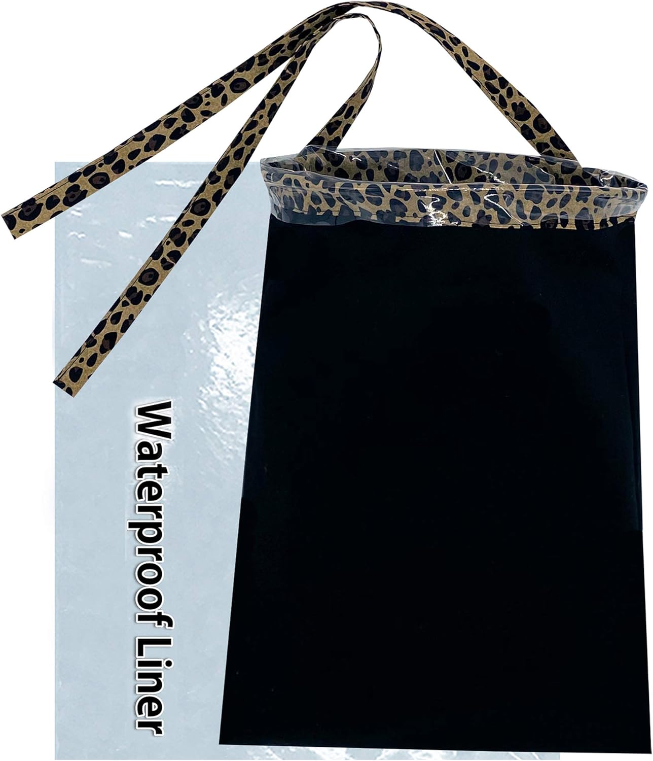 NeatCarBags Leopard Car Trash Bag Car Garbage Bag Hanging Front, Back Seat