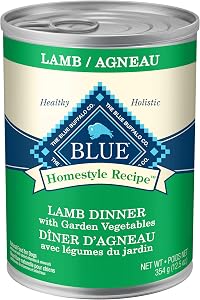 Blue Homestyle Recipe Lamb Dinner Natural Wet Dog Food 354g Can (Pack of 12)