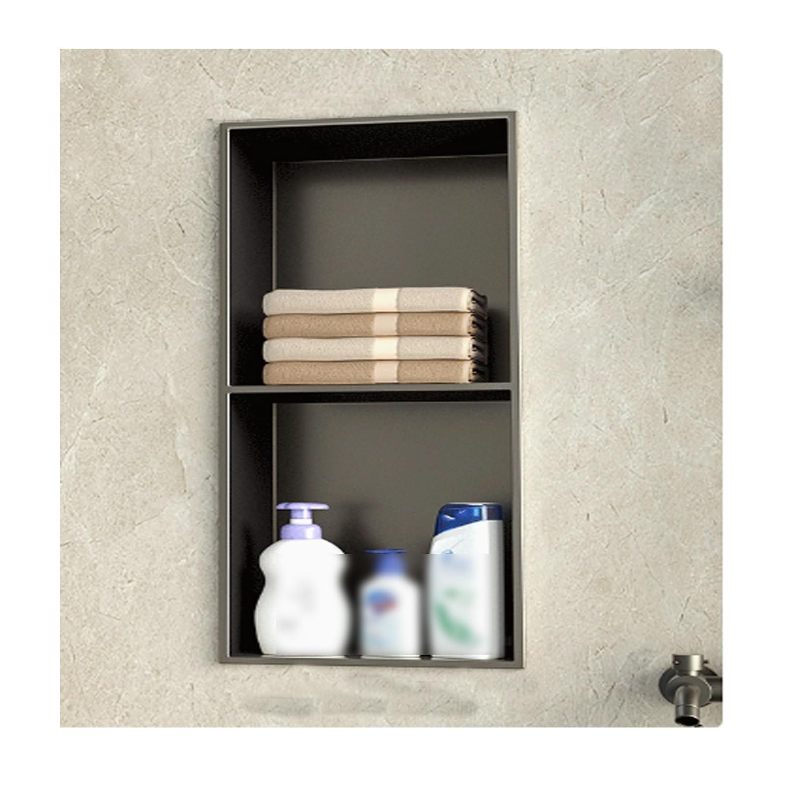 Cabine de douche en acier inoxydable salle de bain douche sans carrelage