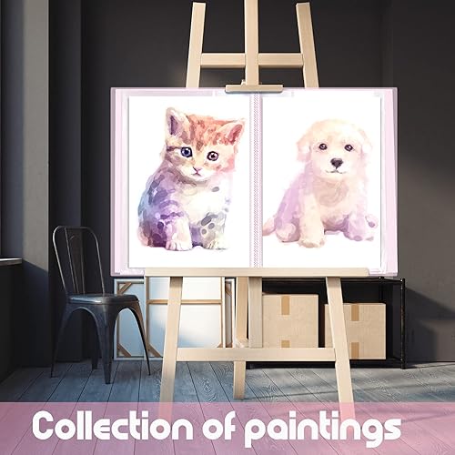 Miniatura 5 de 60 páginas A2 y A3 libro de almacenamiento de pintura de diamantes carpeta de arte de diamantes carpeta de arte de arte de diamantes libro de