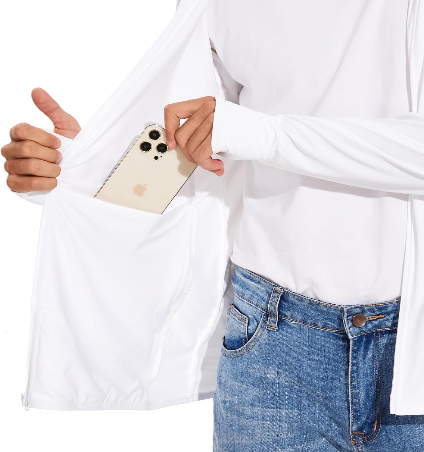 Men's UPF 50+ Sun Protection Light Jacket