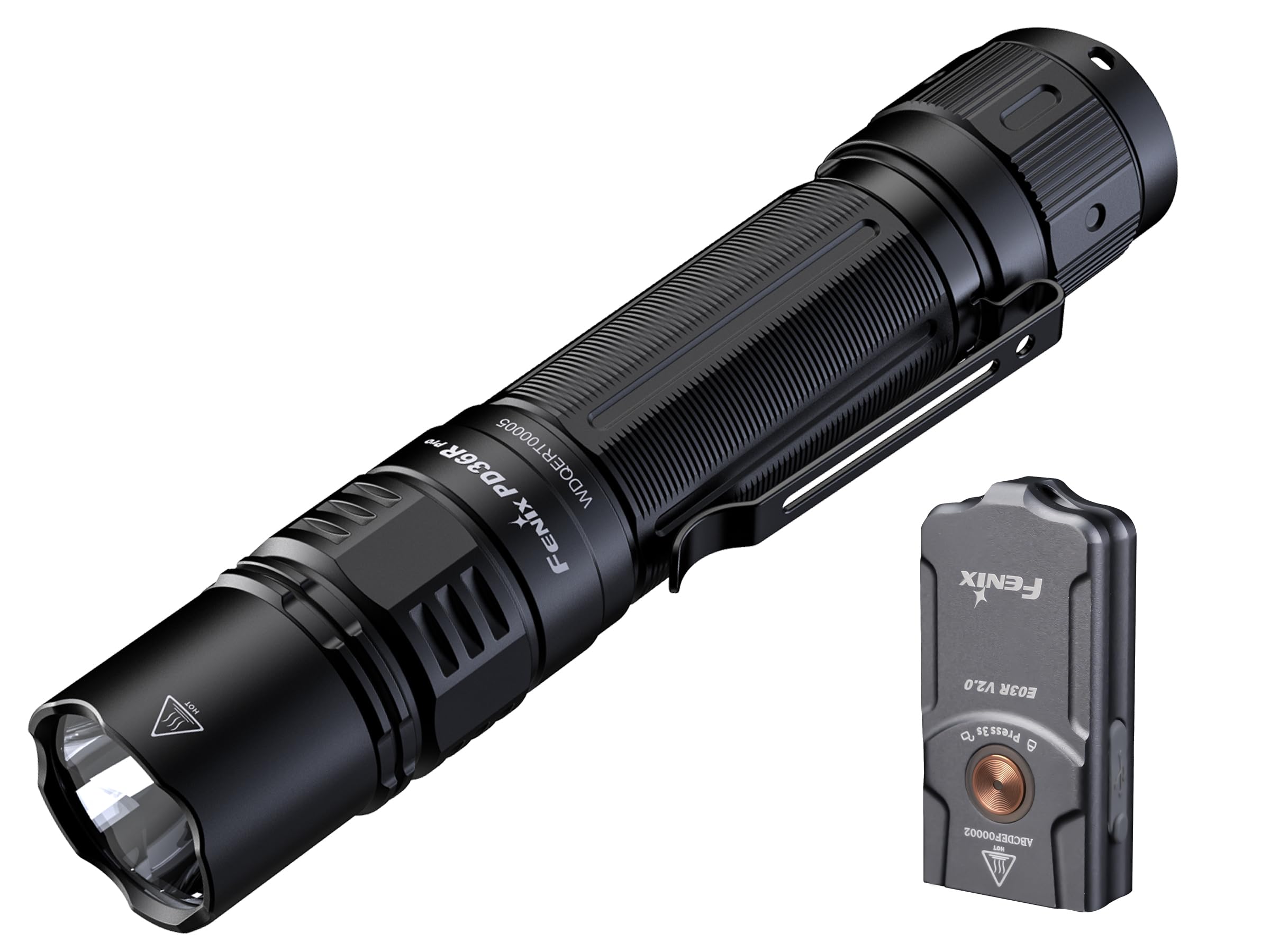 Fenix PD36R Pro Lampe torche tactique rechargeable + E03R V2.0 Édition canadienne