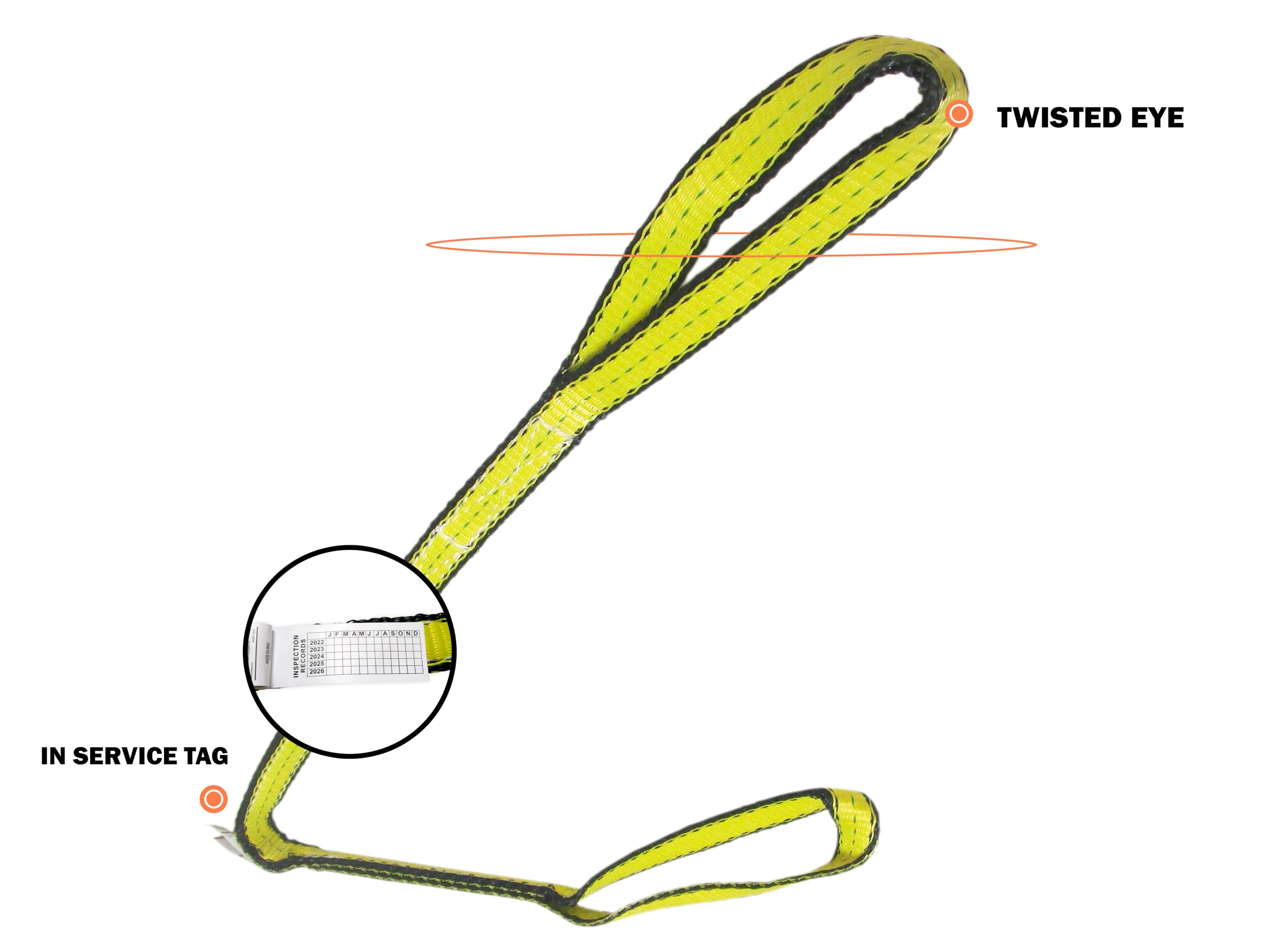 Liftall EE2801TFX10 1600 Tuff-Edge Sling, 10', 2 Ply Webmaster, 1