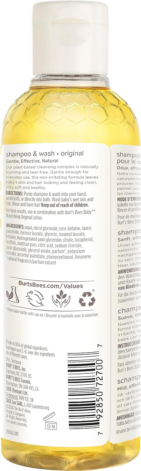 Burt's Bees Baby Bee Original Shampoo & Wash 8 oz