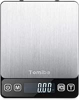 Digital Touch Pocket Scale 0.01oz - Tomiba 3000g Small Portable Electronic Precision Scale (0.1g) Resolution 2 AAA Batteries Included