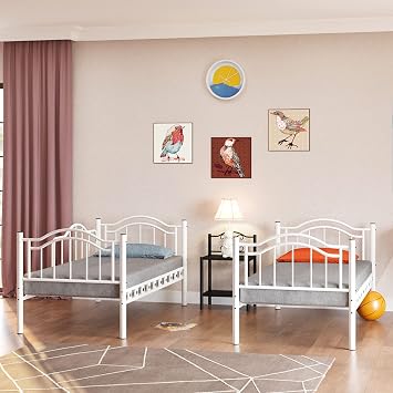 ARGİMO Bunk Bed Belinay Young Children's Bedroom Metal Bunk Bed (90 X 200)