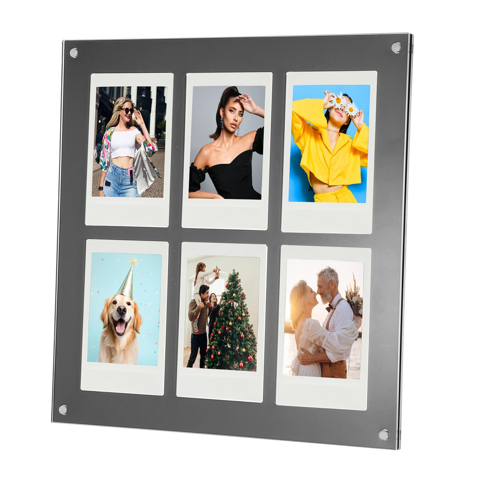 Amazon.com - PATIKIL Acrylic Collage Photo Frame, Fits 2x3 Photos