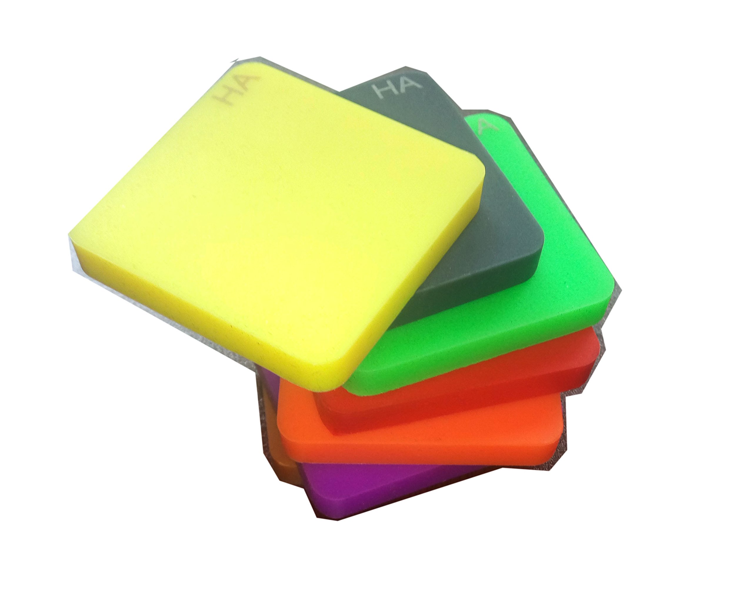 Plastic Test Blocks Type A Durometer Test Block Kit - 7 Color Blocks ...