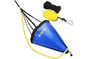 Ocean Anglers Fishing Drift Anchor for Boat: Durable Drift Sock with Dump...