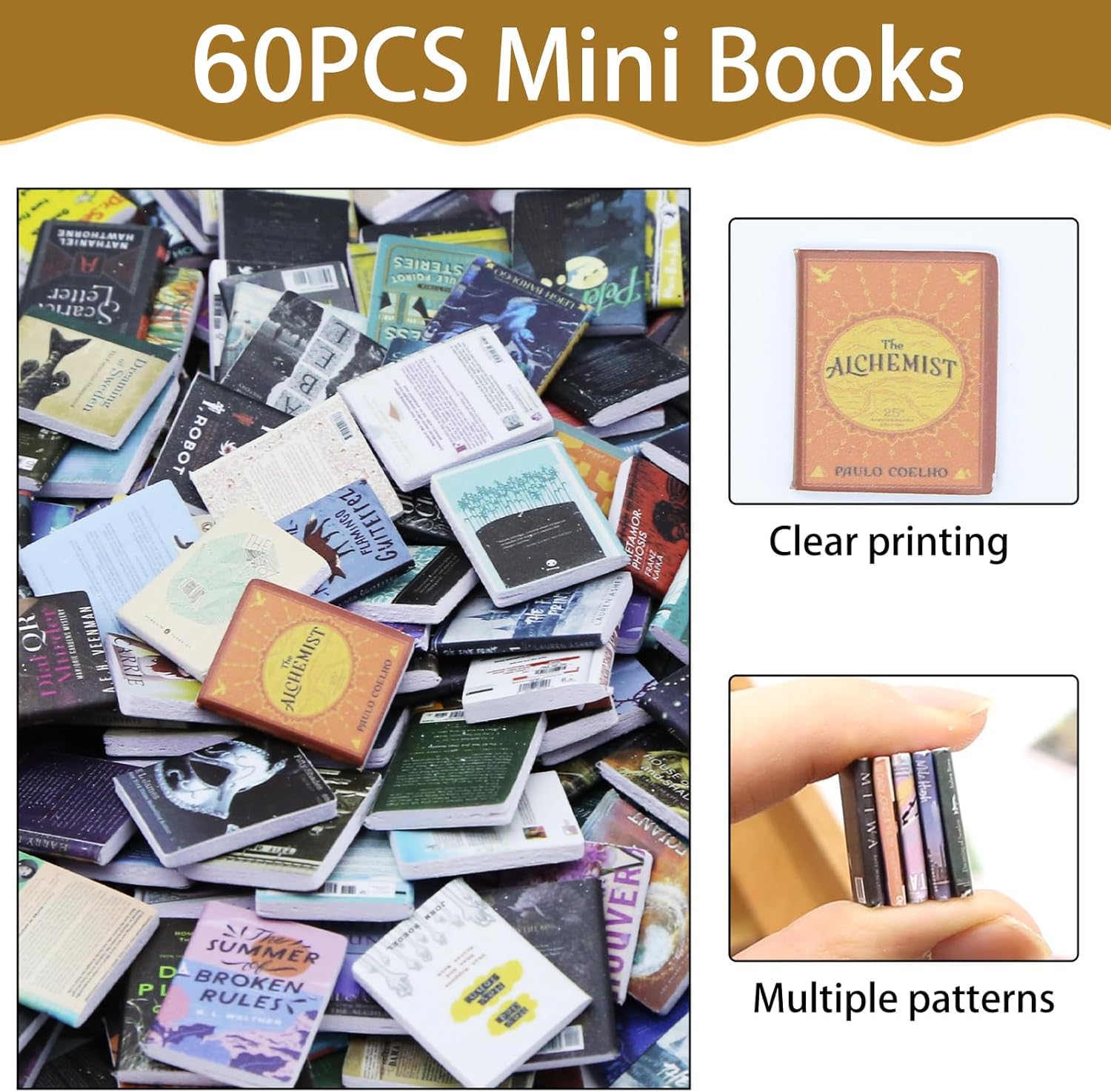 Miniature Books for Dollhouses & Fairy Gardens -6