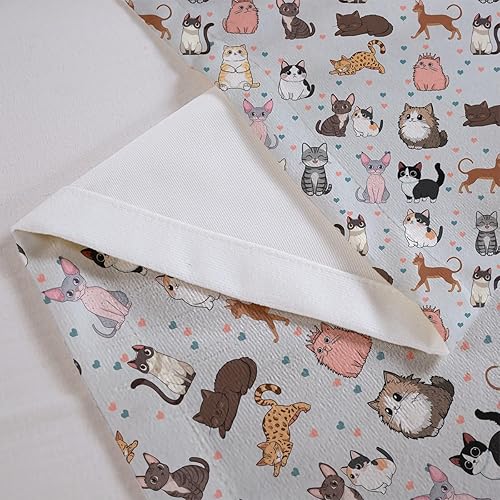Miniatura 7 de jejeloiu Lindas cortinas de cenefa de vaca para sala de estar, dormitorio, cortinas de cocina con estampado de vaca, cenefas de cortina de animales