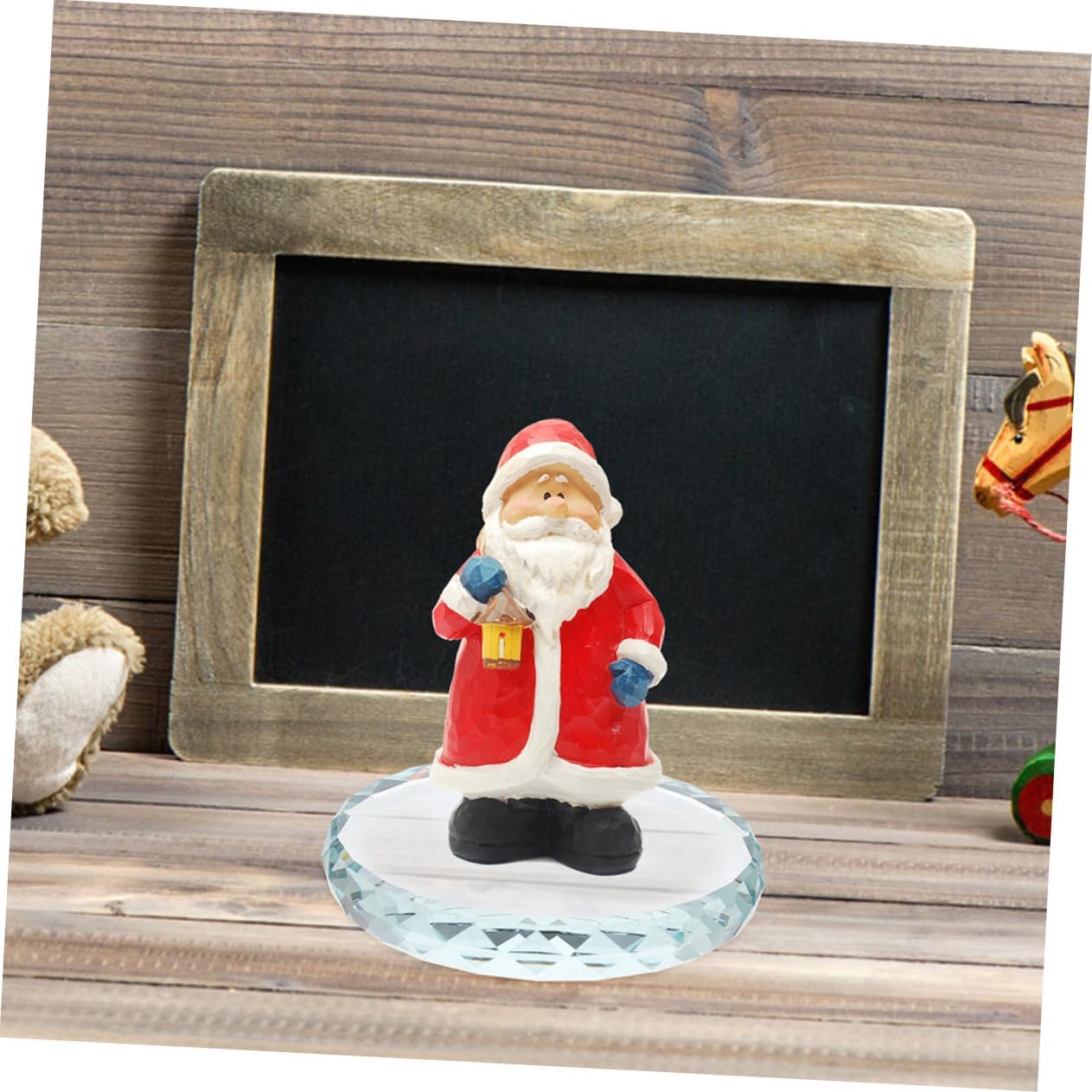 Mobestech Glass Display Base Set of 2 for Collectibles and Handicrafts