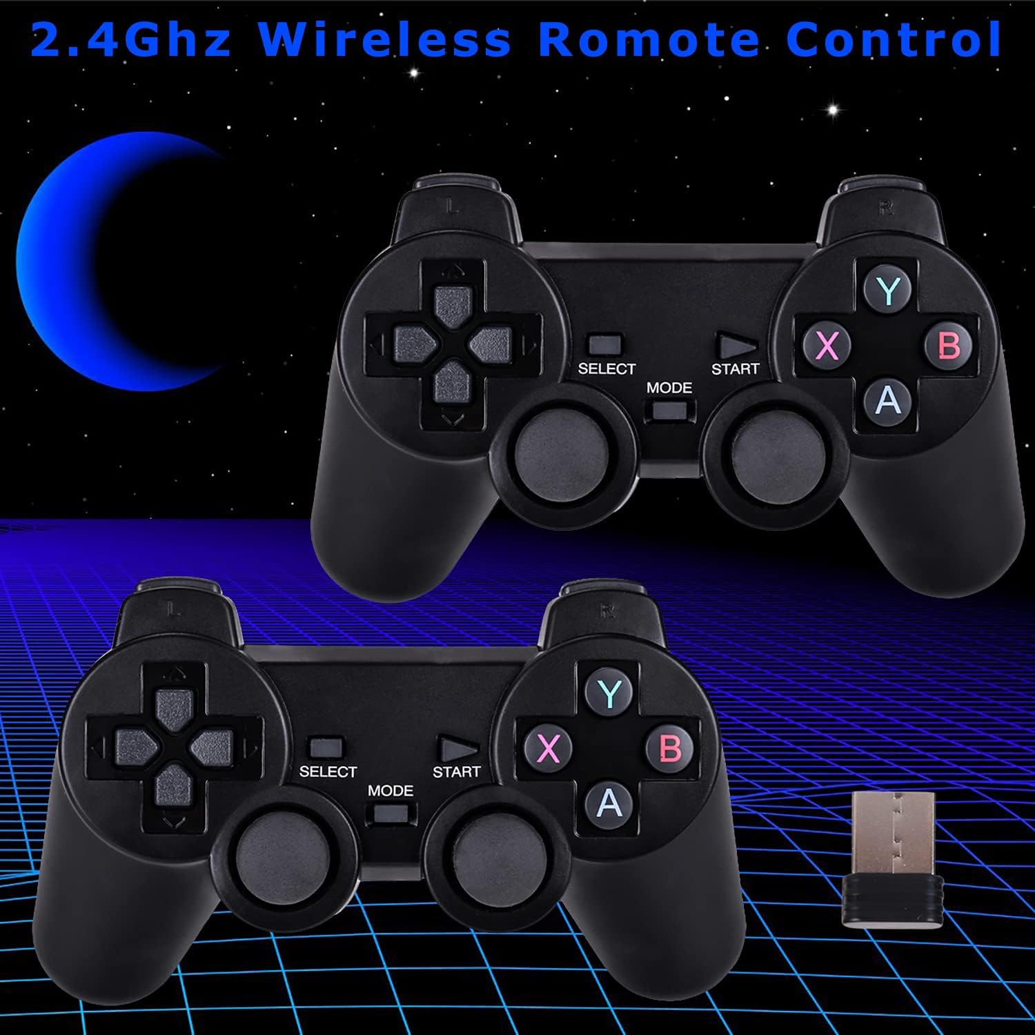 Super Integrated Retro Game Console, Plug and Play Video Game Stick, Built-in 3500 Games, 9 Classic emulators, High Definition HDMI Output for TV, 4K Console with Dual 2.4G Wireless Controllers - 32G: Toys & Games