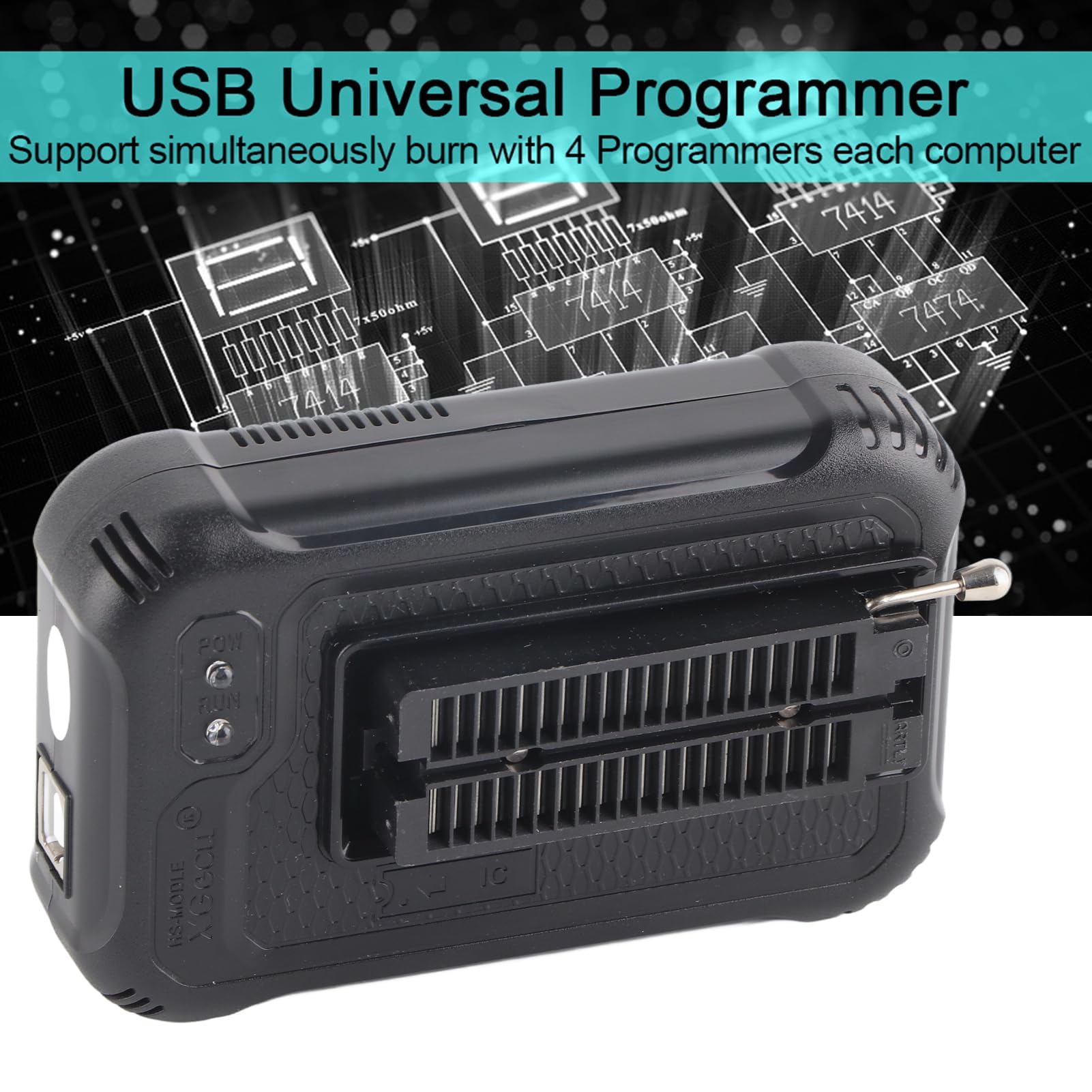 Programador Universal TL866II Plus EEPROM FLASH 8051 AVR MCU GAL PIC con 10 Adaptadores