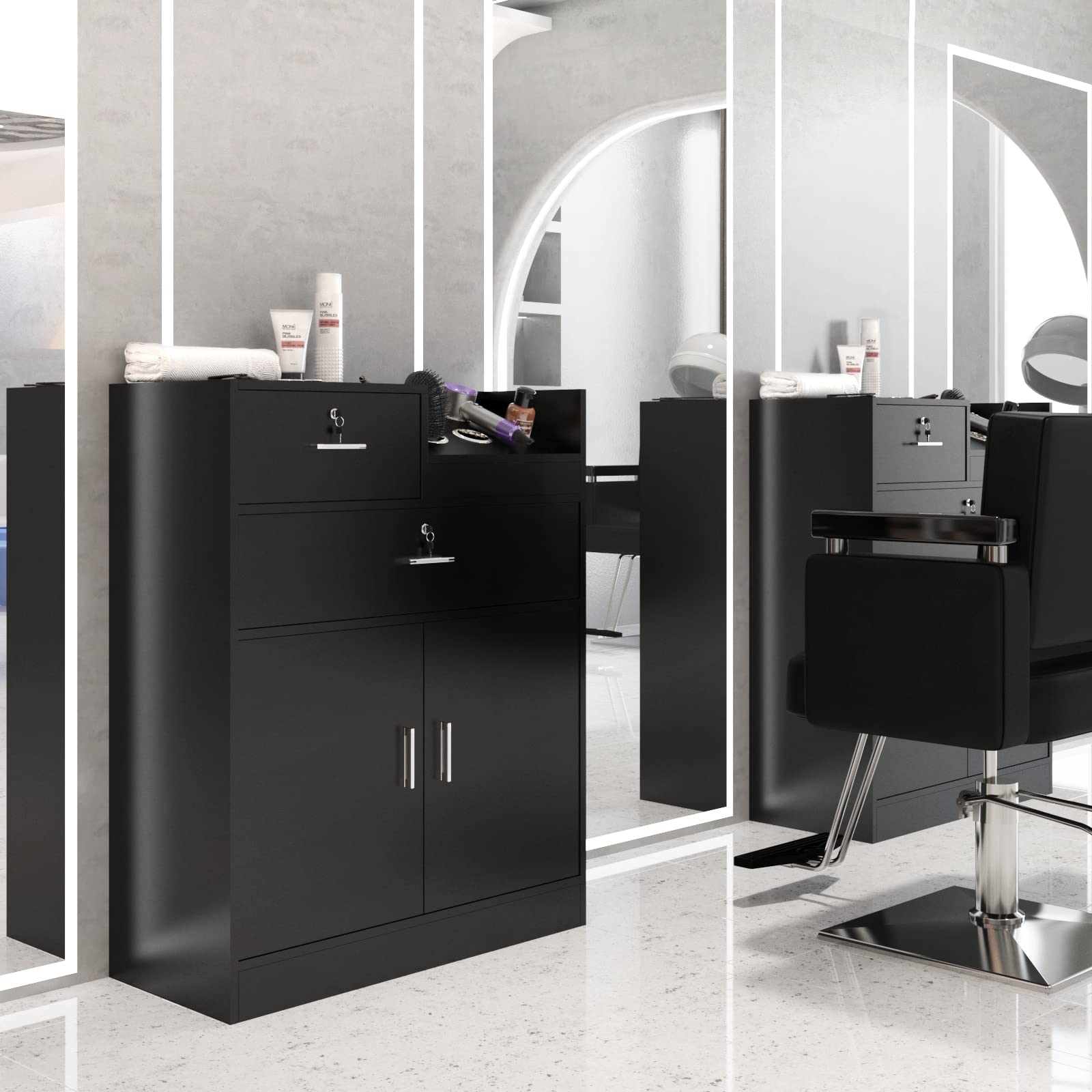 Salon Storage Ultimate Salon Trolley Rolling Storage Cart: Top Beauty
