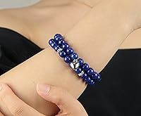 Vista 69 de 2Pcs Healing Crystal Bracelets for Women Handmade Beaded Bracelet Healing Prayers Crystal 8mm Natural Stone Beads Bracelet Stress Relief Get Well