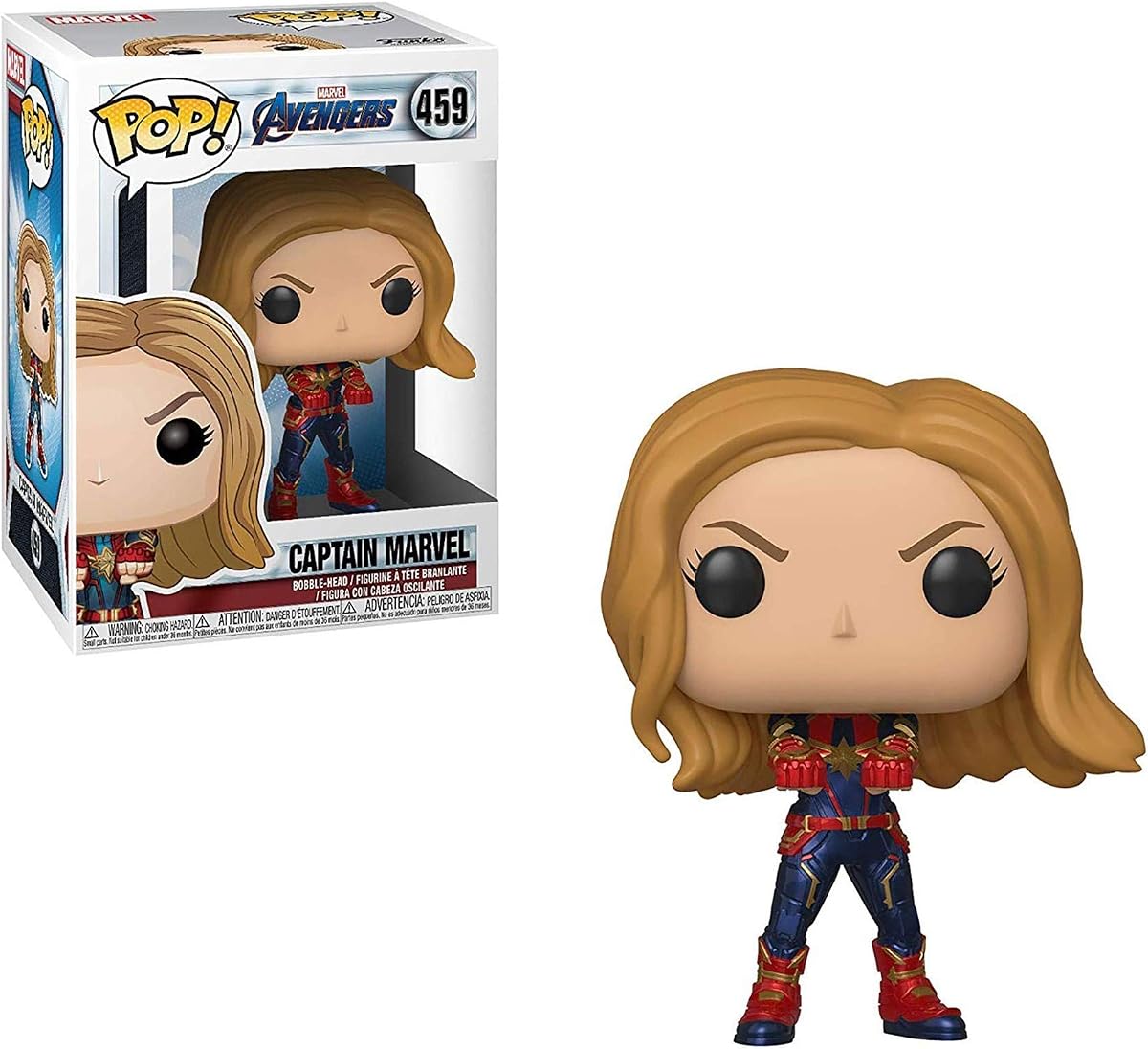 POP!: Marvel Avengers Endgame: Captain Marvel - Collectible Vinyl Figure - Gift Idea - Official Merchandise - for Kids & Adults - Movies Fans - Model Figure for Collectors and Display