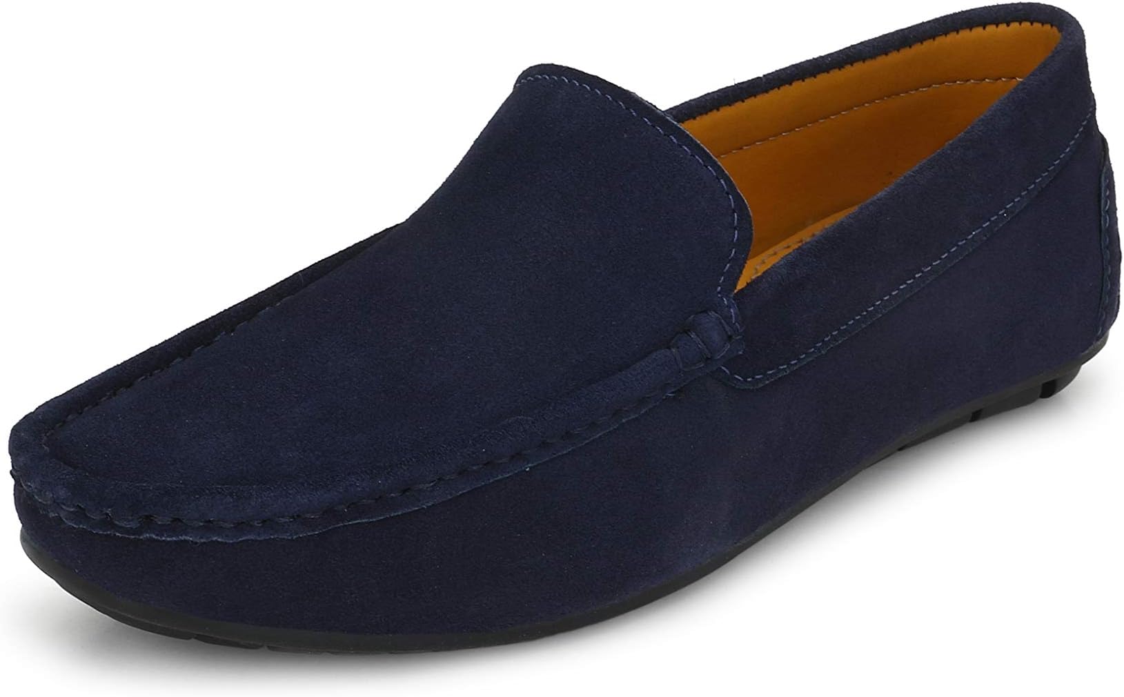 FENTACIA Men's Suede Leather Slip On Loafers Shoes