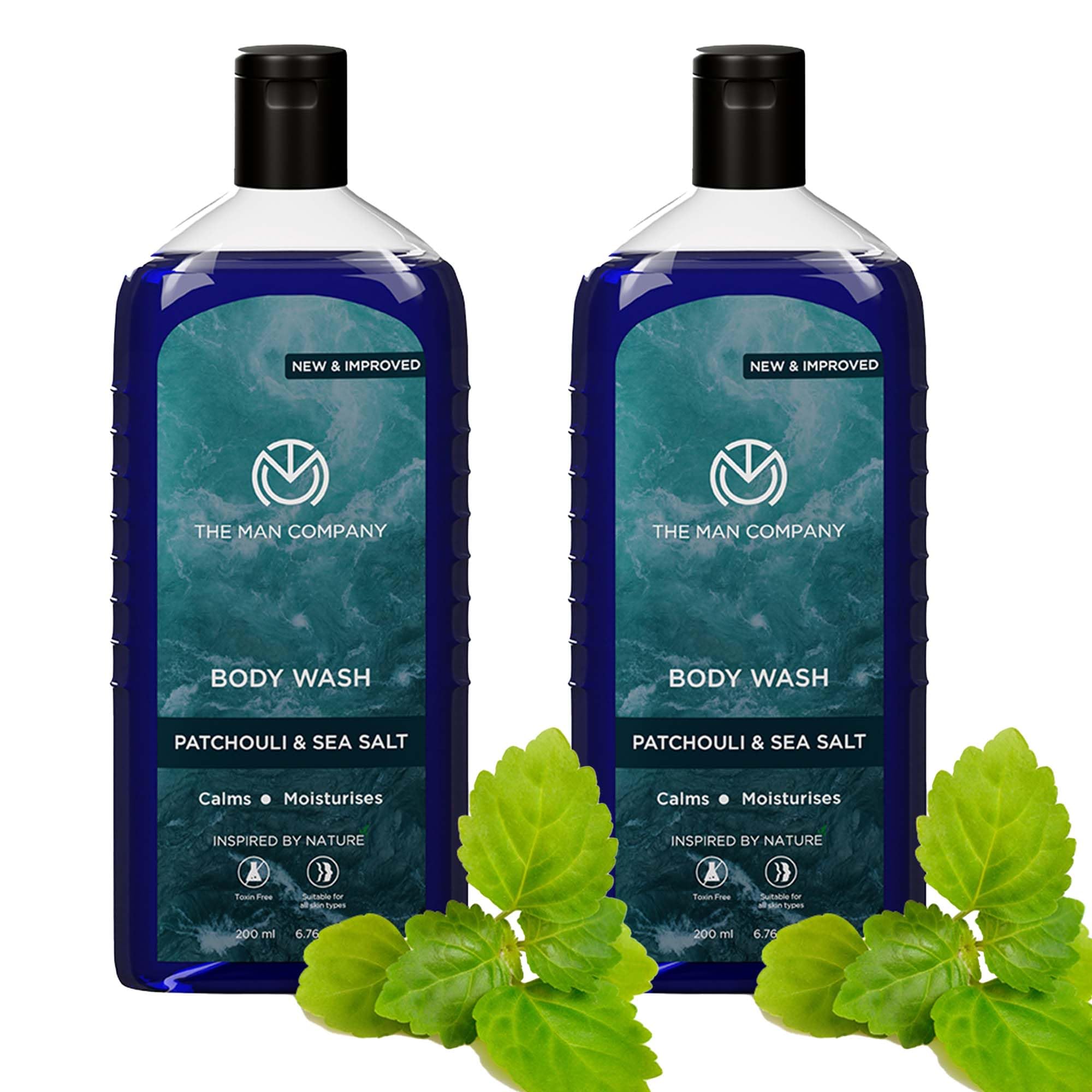 The Man Company Patchouli & Sea Salt Perfumed Body Wash For Men - 200 Ml | Shower Gel For Deep Moisturization & Smooth Skin | Toxin Free - Pack of 2-image-36