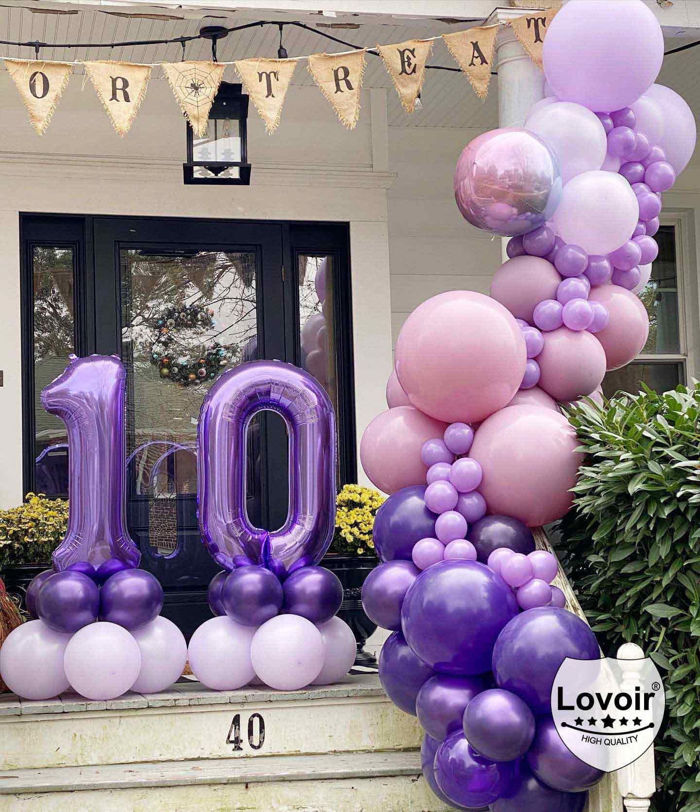 Purple 40 Inch Jumbo Number 11 Balloon With Detachable Crown - Foil Balloons For 11th Birthday Party Decor