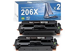 HP 206X Black Toner Cartridge 2-Pack | W2110X