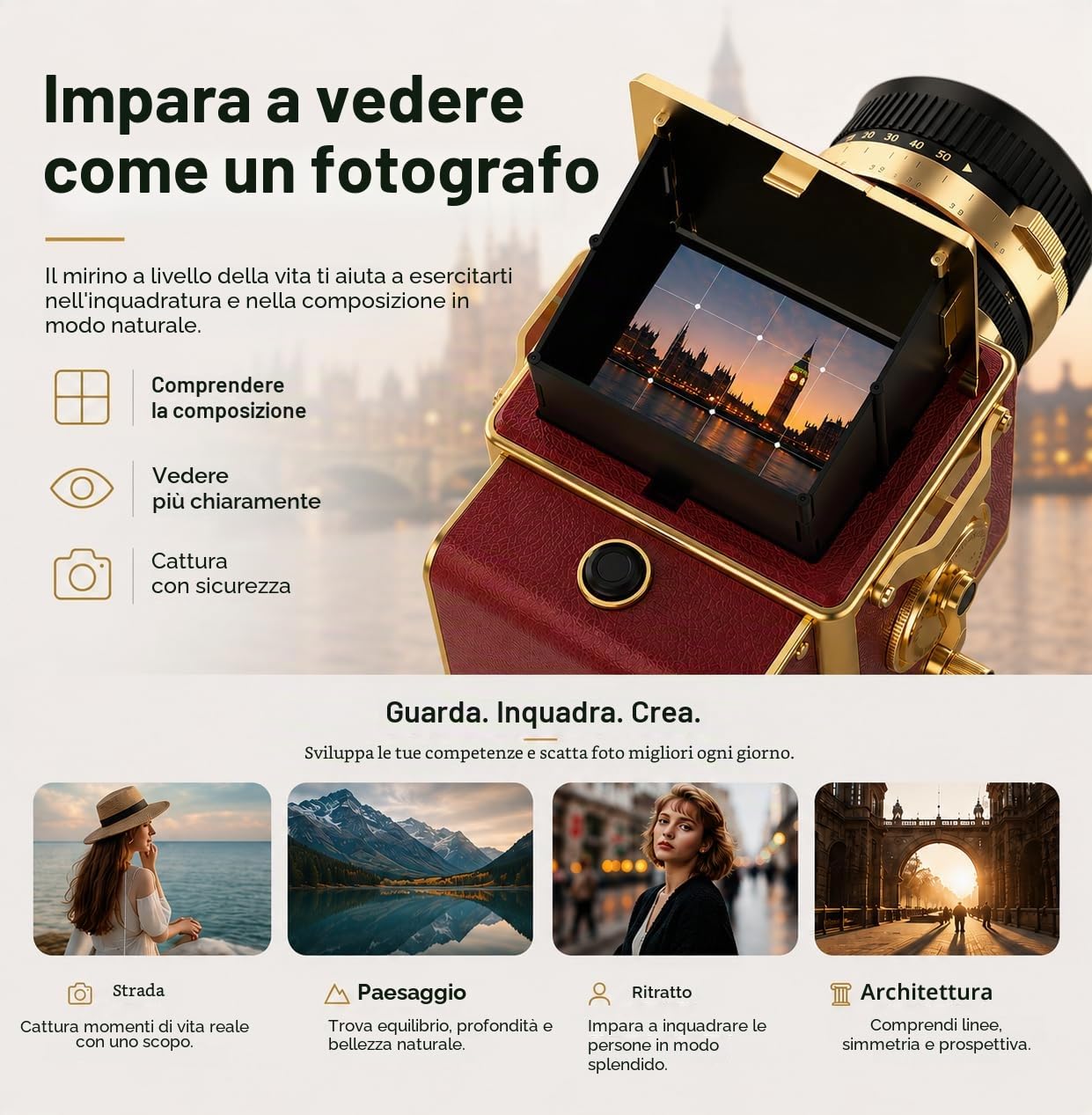 Fotocamera Digitale Vintage, Fotocamera Retro 64MP 2.7K Point and Shoot con Autofocus, Schermo IPS da 2" a Livello Vita e Scheda TF da 16GB, Fotocamera Compatta 16X Zoom per Principianti e